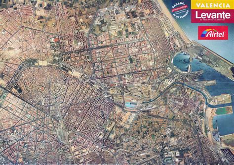 Detailed Satellite Map of Valencia City .